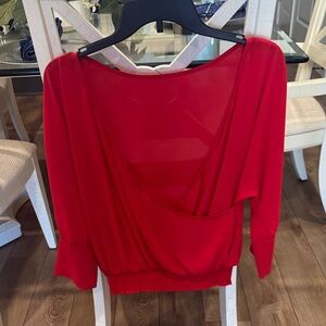 Express Vibrant Red Women's Blouse
